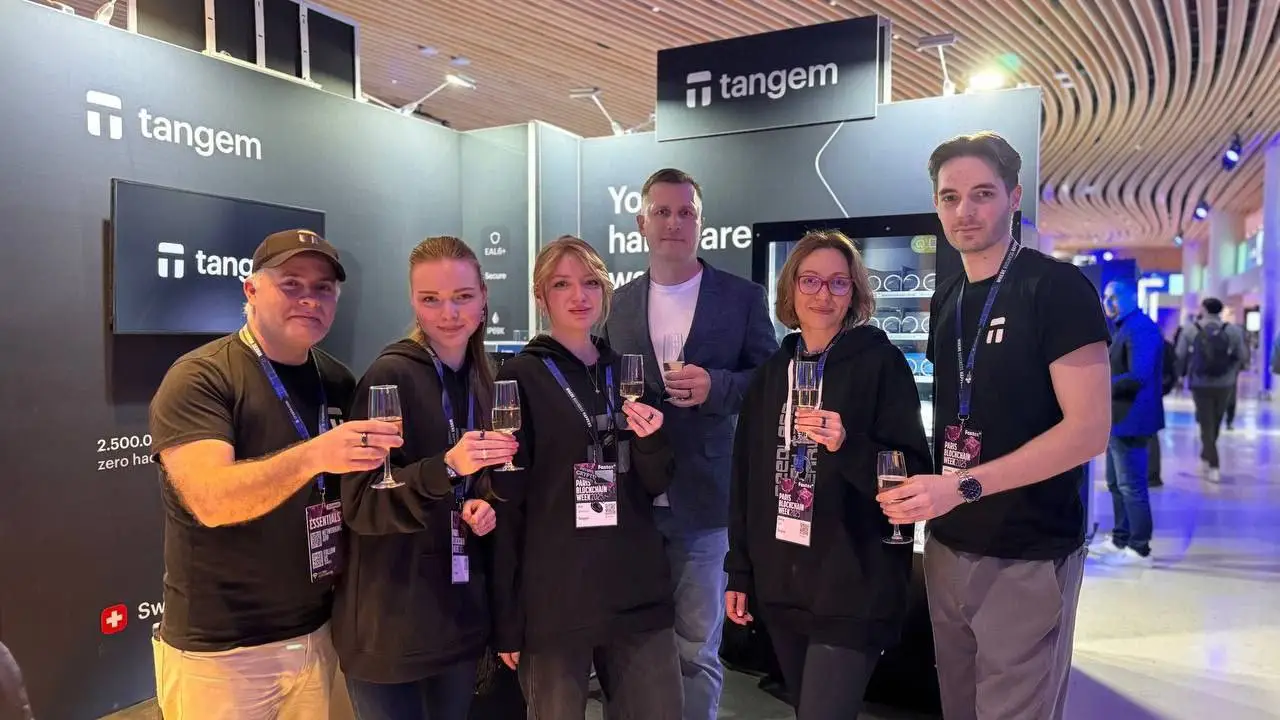 Tangem product showcase at event