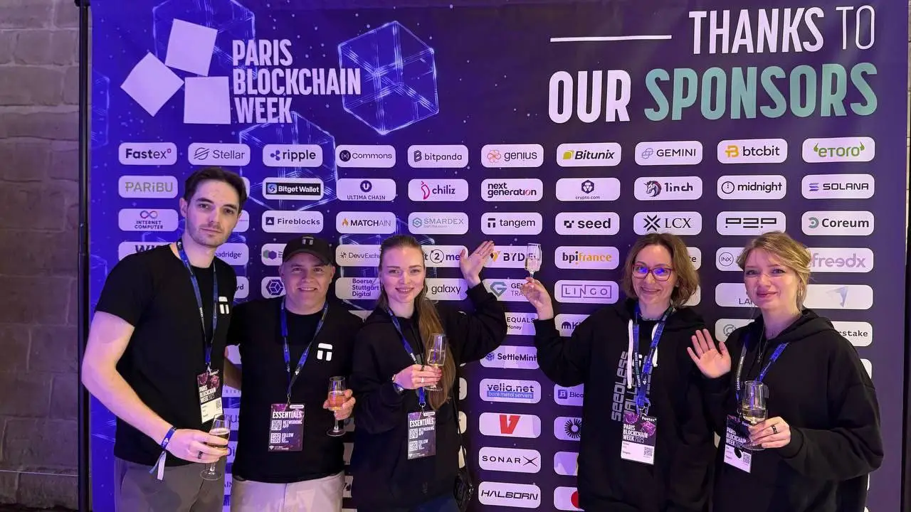 Team gathering at international conference