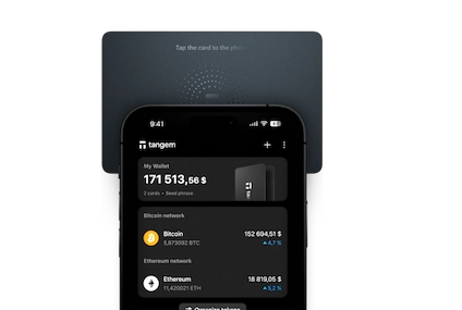 Smartphone with tangem card