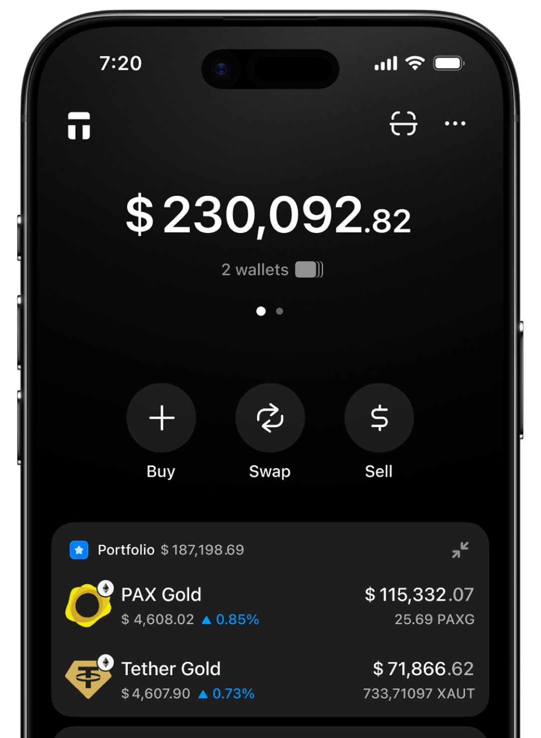 Tangem app screen